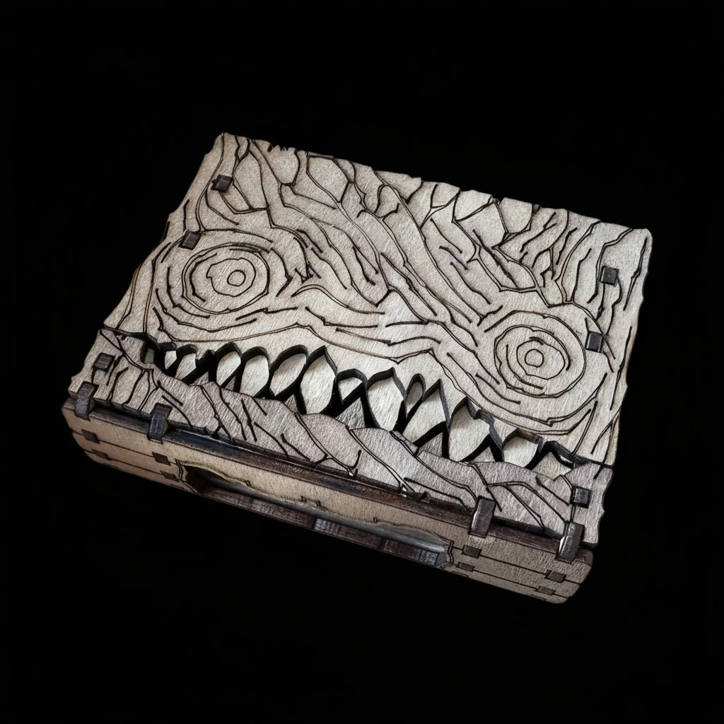 Necro-Mimicon Dice Box – Handcrafted Dice Storage Case
