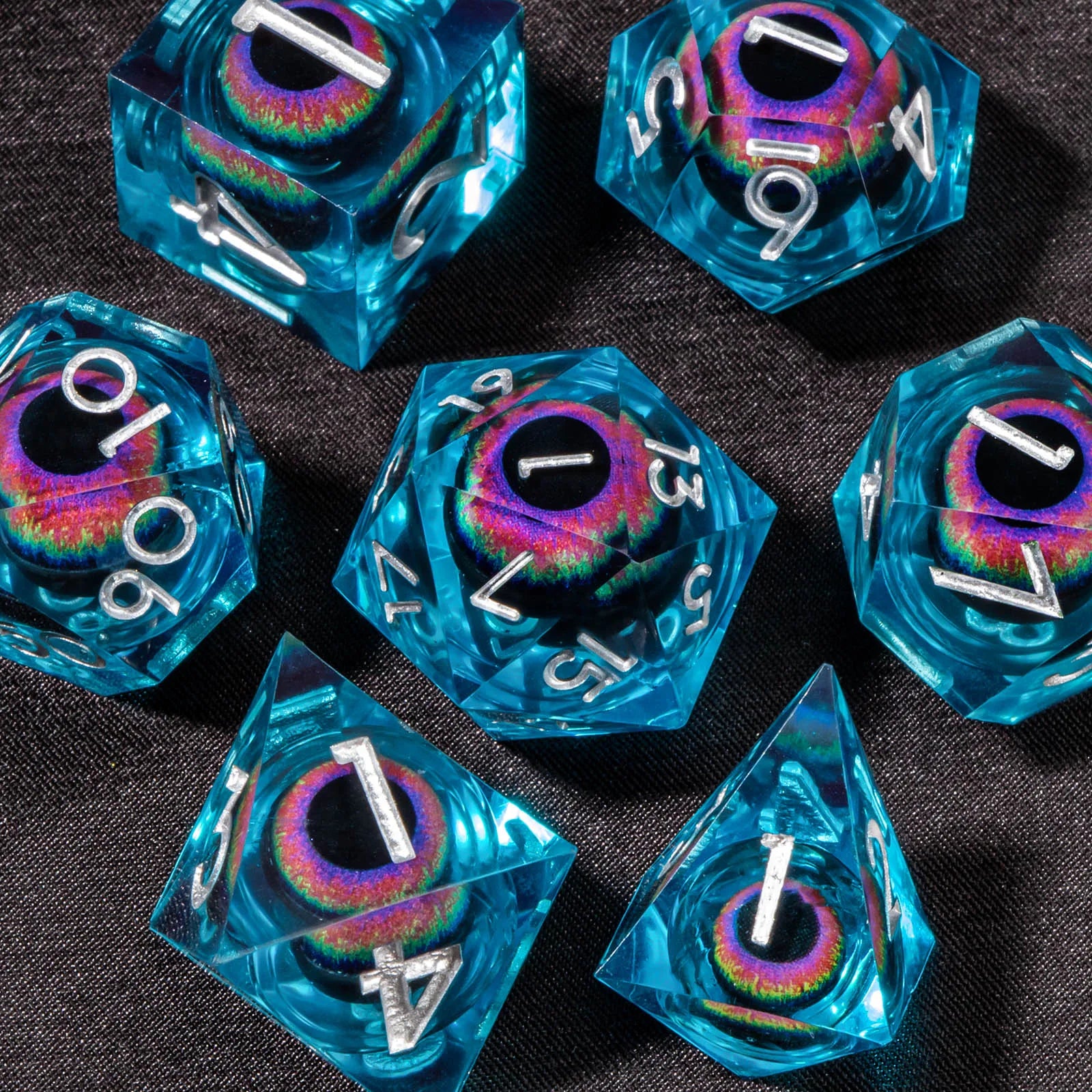 Dragon's Eye – 7-Piece Liquid Core Dice Sets