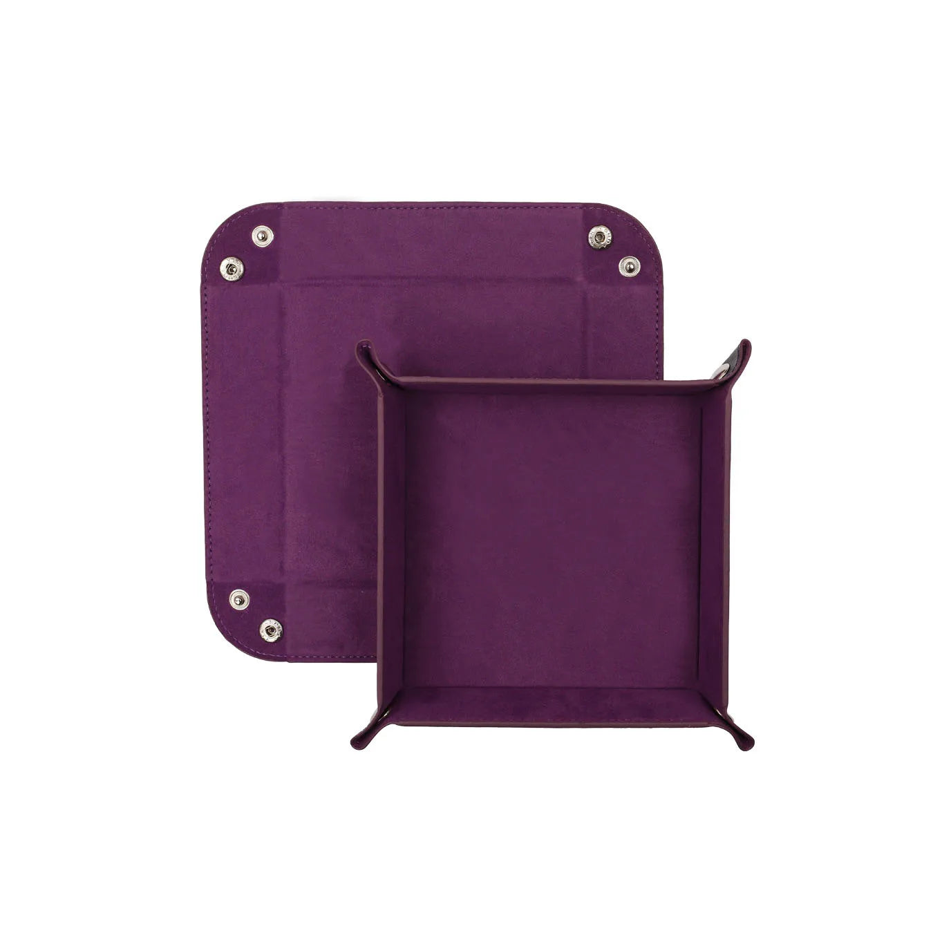 Colorful Foldable Faux Leather Dice Trays