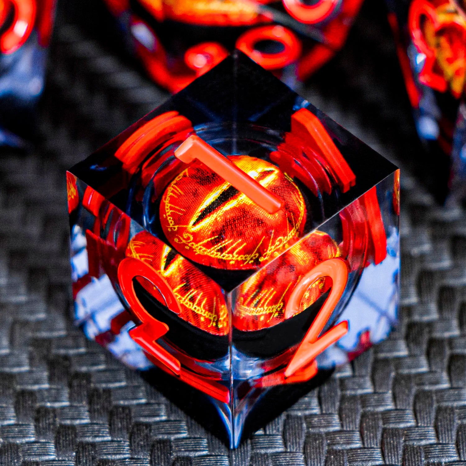 Eye of Sauron & LOTR Dice Set - 7-Piece Liquid Core Dice Sets