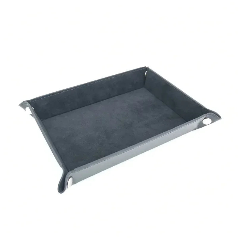 Colorful Foldable Faux Leather Dice Trays