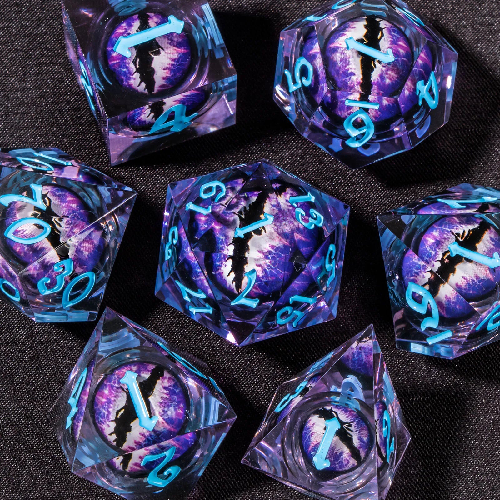 Dragon's Eye – 7-Piece Liquid Core Dice Sets