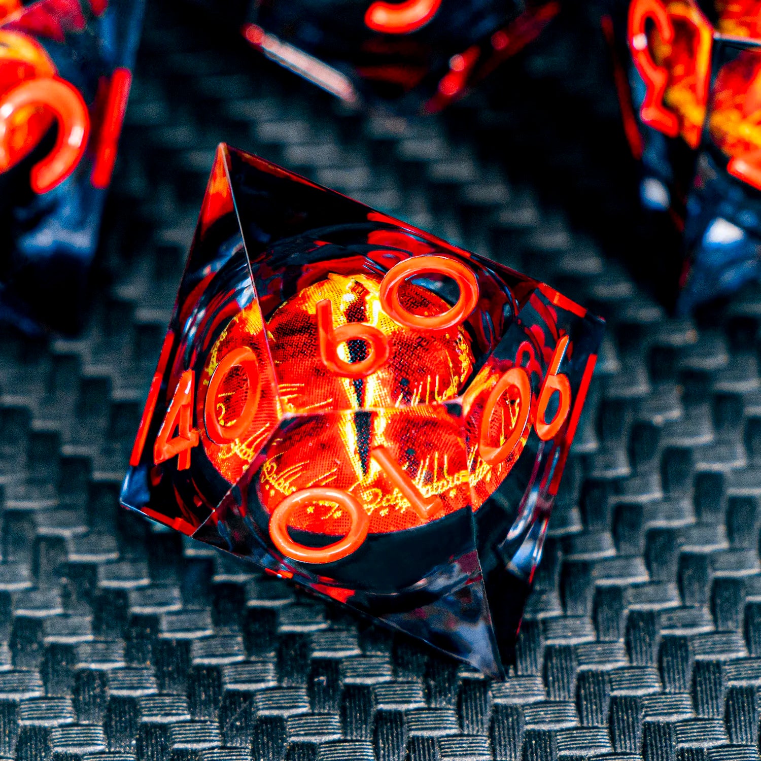 Eye of Sauron & LOTR Dice Set - 7-Piece Liquid Core Dice Sets