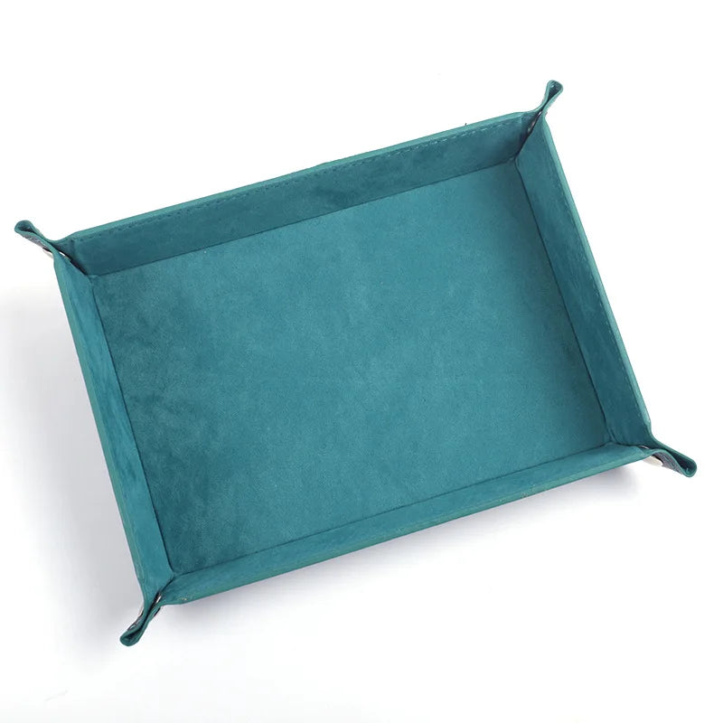 Colorful Foldable Faux Leather Dice Trays