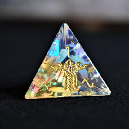 World Serpent Prism Glass Dice Set