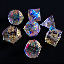 World Serpent Prism Glass Dice Set