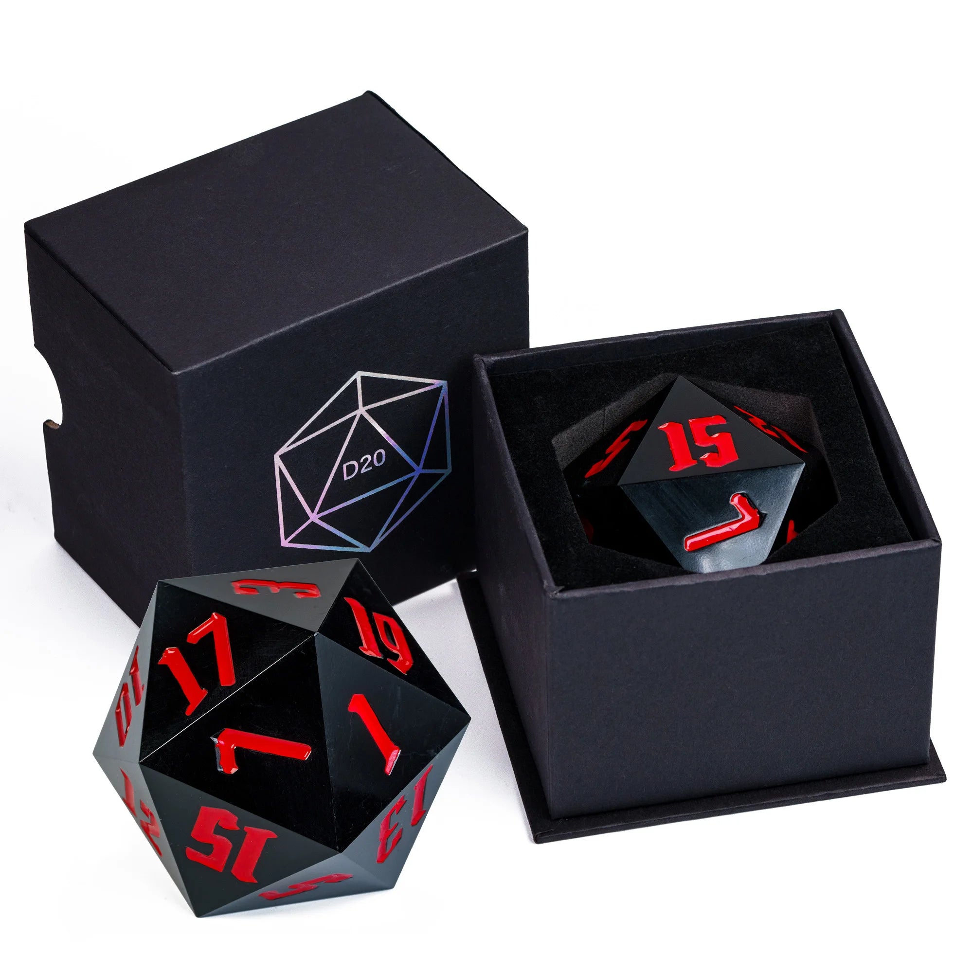 Crystal Giant D20 Die – Acrylic 20-Sided Polyhedral Dice
