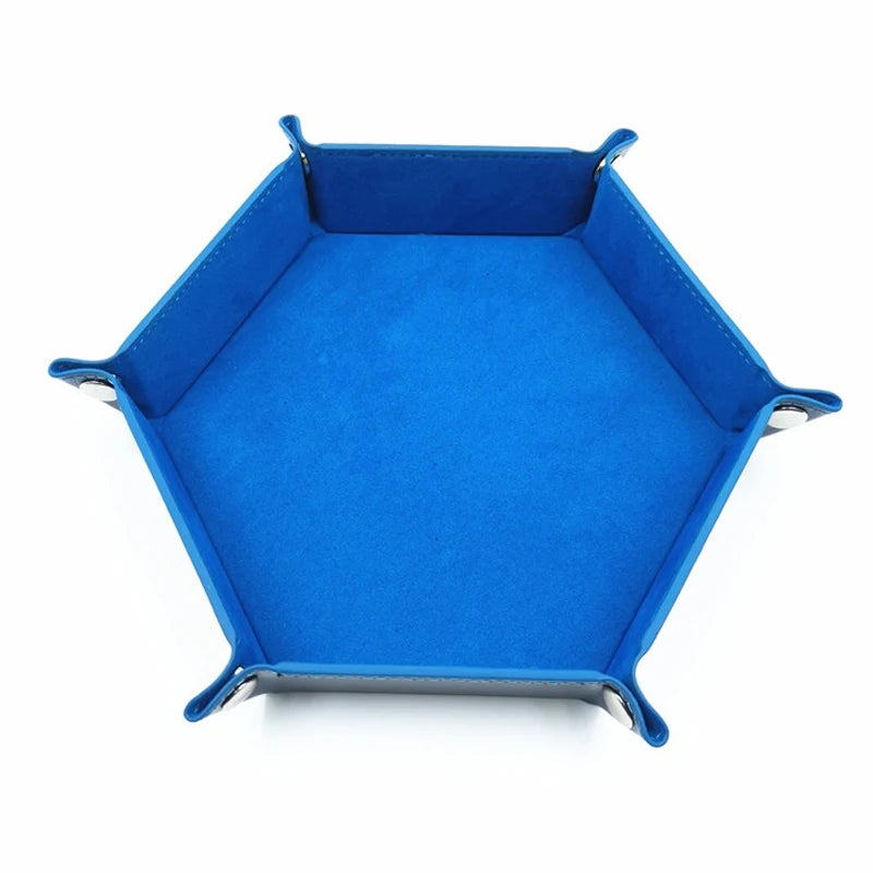 Colorful Foldable Faux Leather Dice Trays