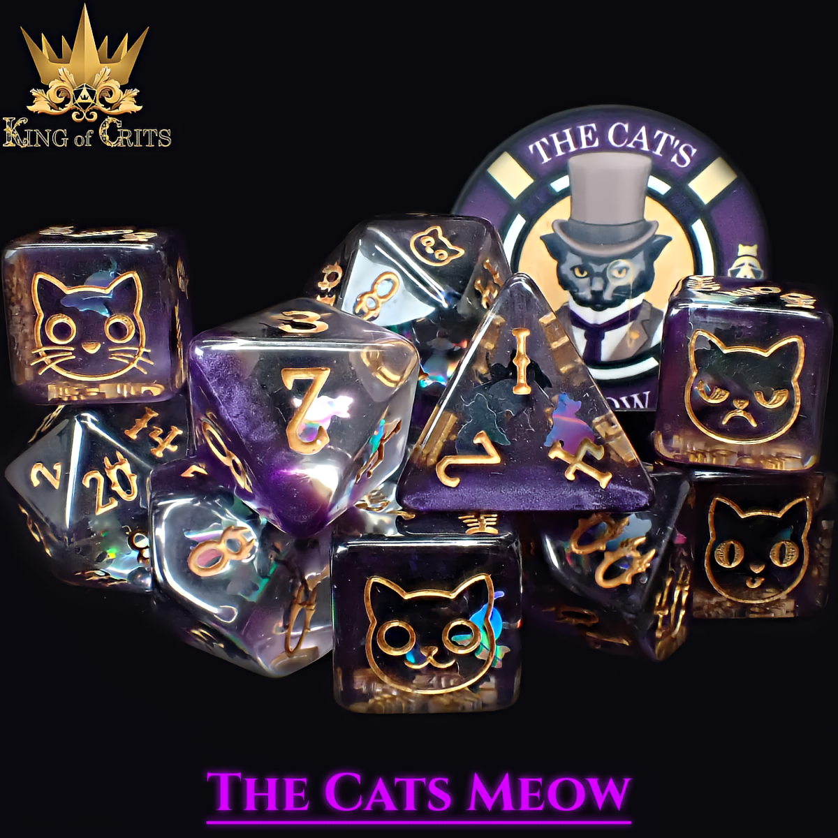 Cat's Meow Dice Set - 11-Piece Dice Set