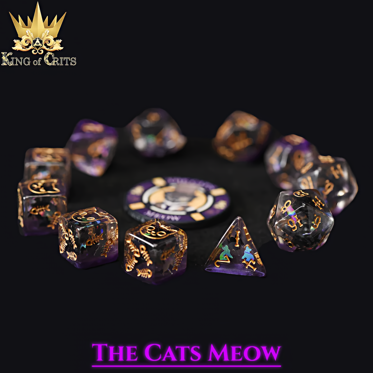 Cat's Meow Dice Set - 11-Piece Dice Set