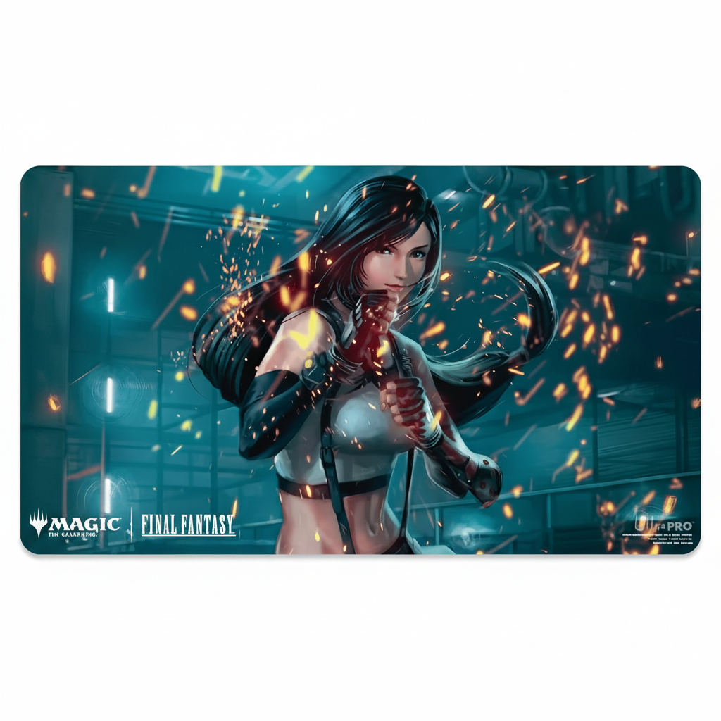 Tifa Final Fantasy MTG Playmat Front Side