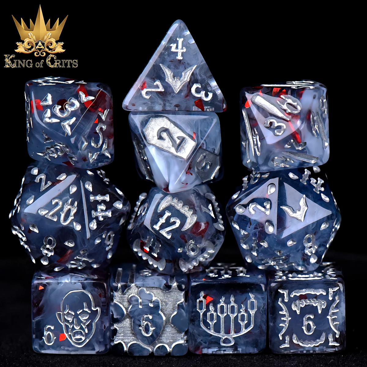 Vampiric Bloodlines Dice Set - 11-Piece Dice Set