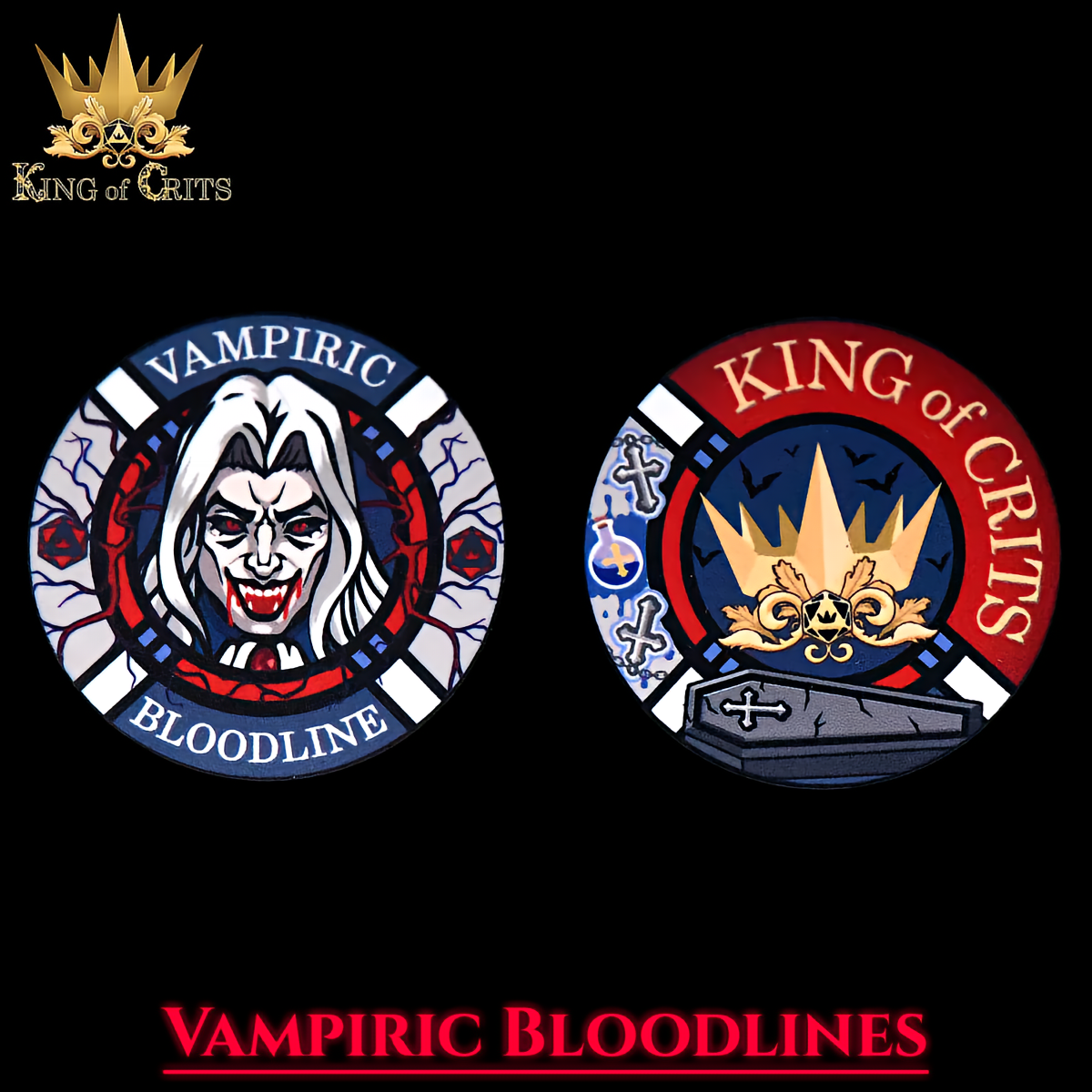 Vampiric Bloodlines Dice Set - 11-Piece Dice Set