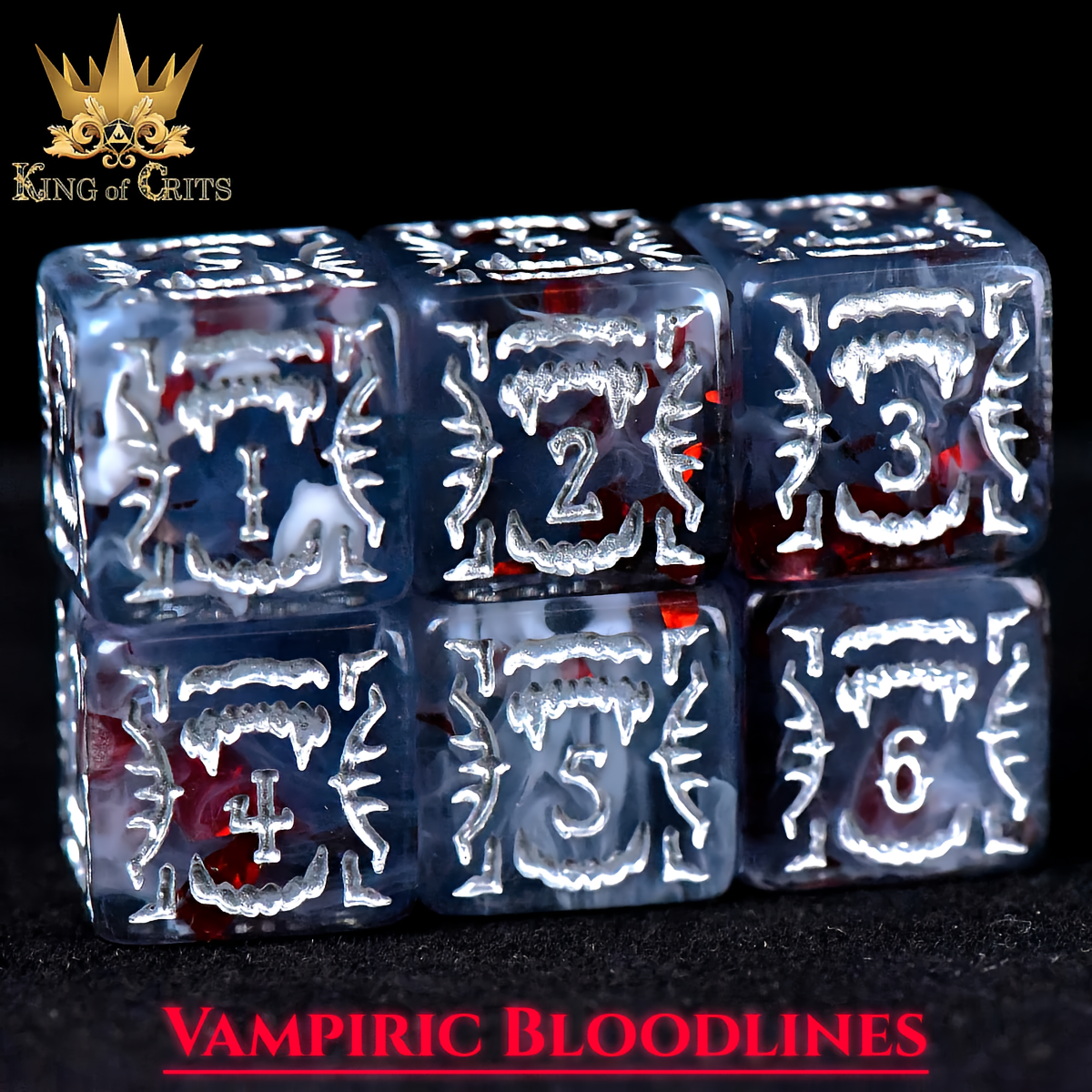 Vampiric Bloodlines Dice Set - 11-Piece Dice Set