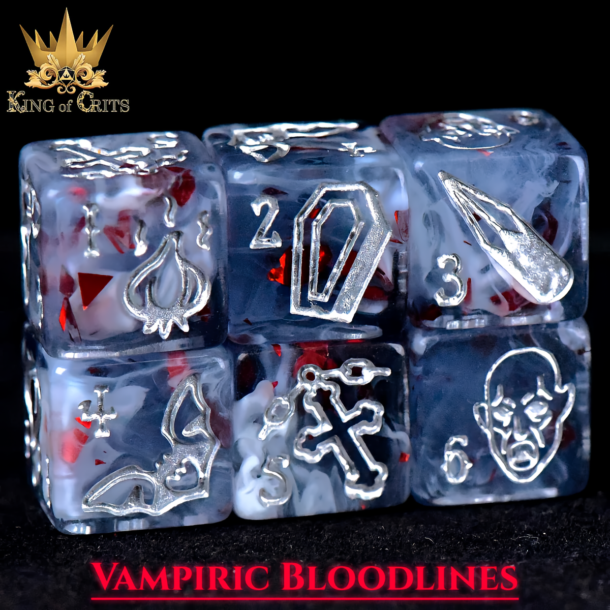 Vampiric Bloodlines Dice Set - 11-Piece Dice Set
