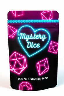 Sweetheart Mystery Dice | Hearts & Flowers DnD Dice Set
