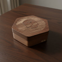 Dice Case Bone Prison Design Walnut Box Close Up