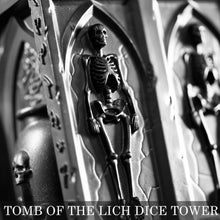 DnD Resin Dice Tower – Tomb of the Lich Design - Skeleton Close Up