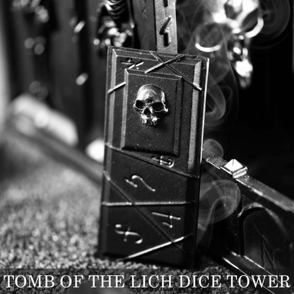 DnD Resin Dice Tower – Tomb of the Lich Design - Lid