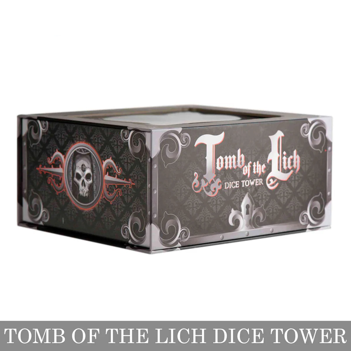 DnD Resin Dice Tower – Tomb of the Lich Design - Box Side Shot