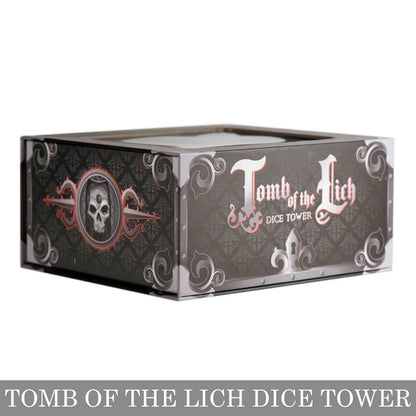 DnD Resin Dice Tower – Tomb of the Lich Design - Box Side Shot