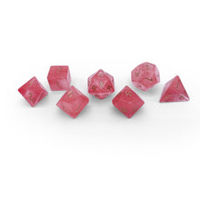 Watermelon Candy Jade Dice Set | Gemstone Dice