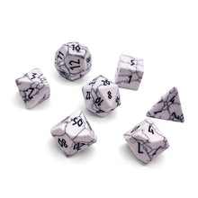 White Howlite Dice Set | Gemstone Dice