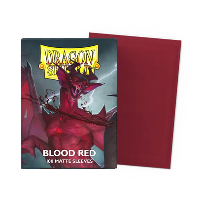 Matte Red Card Sleeves Dragon Shield