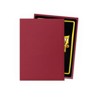 Matte Red Card Sleeves Dragon Shield Back